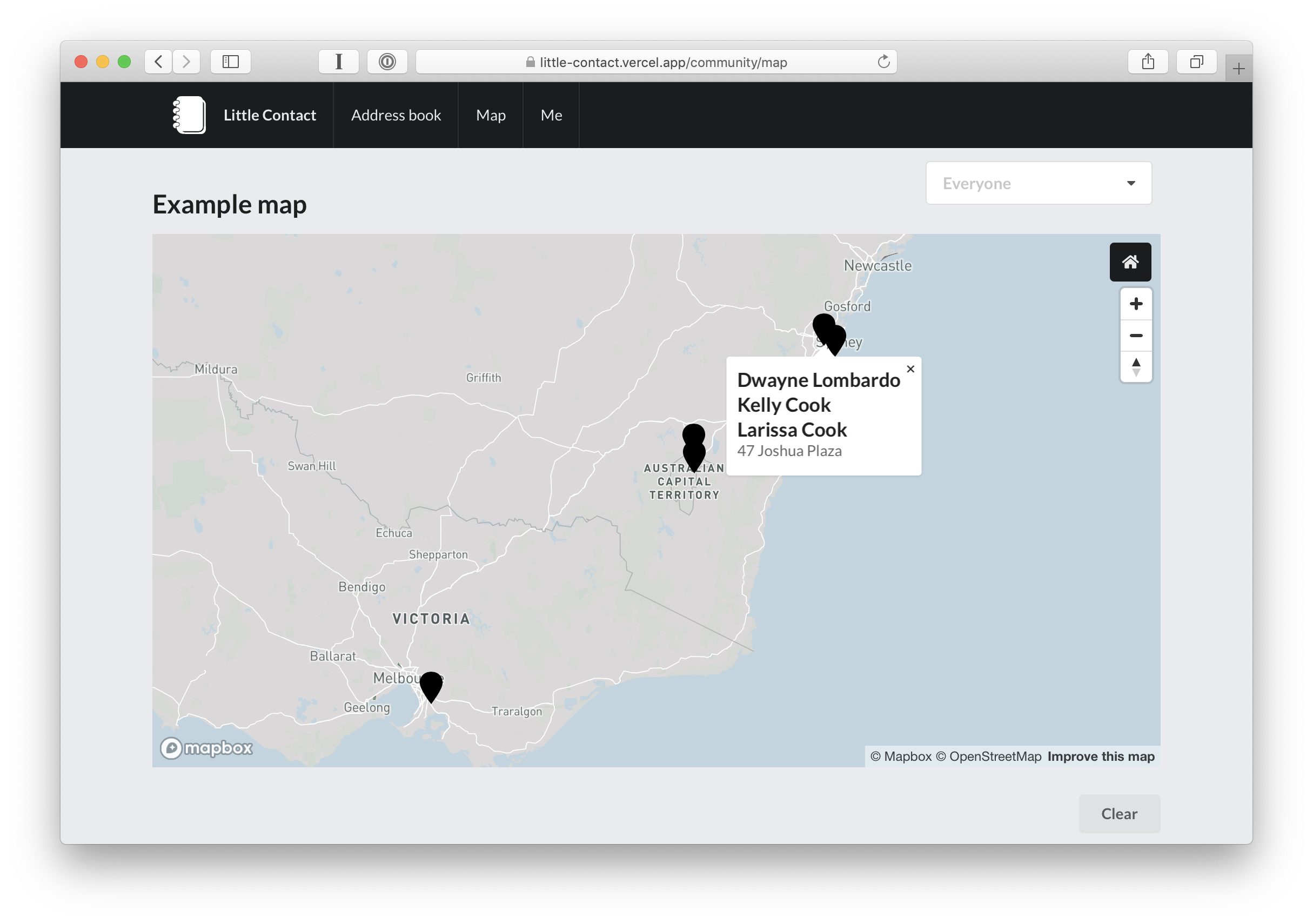 Little Contact map